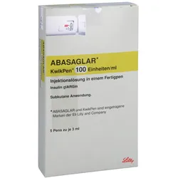 ABASAGLAR 100 E/ml Injektionslösung KwikPen 5X3 ml