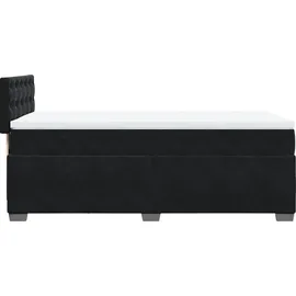 vidaXL Boxspringbett 80 x 200 cm Schwarz