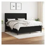 vidaXL Boxspringbett 180 x 200 cm Schwarz