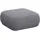 flexlux Pouf Torino 91 x 46 x 91 cm Grau
