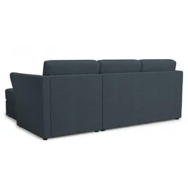 Home Affaire Ecksofa HOME AFFAIRE "Lavars, L-Form, Schlafsofa", blau, B:242cm H:90cm T:155cm, 53% strukturiertes Polyester, 47% Polyester, Sofas, Ecksofa, mit Bettfunktion und Stauraum, in zwei verschiedenen Bezugsqualitäten