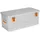 AluBox Alukiste Aluminium 78,5 x 39,5 x 32 cm silber/orange