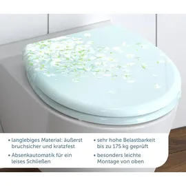 Schütte WC-Sitz FLOWER IN THE WIND, mit Absenkautomatik und Schnellverschluss
