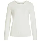VILA Strickpullover mit Rundhalsausschnitt Modell 'Viril', Offwhite, M
