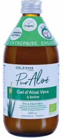 Pur'Aloé Aloe Vera Trinkgel Bio Flasche 500ml