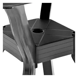 vidaXL Bistrotisch 70 x 70 x 72 cm Anthrazit