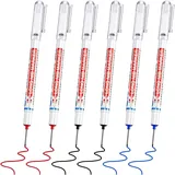 6-teiliges Set Tieflochmarker Mit Langer Spitze, Zimmermannsbleistifte, Tieflochmarker, Zimmermannsmarkierung