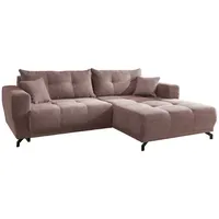 MID.YOU Wohnlandschaft Restato Rosa Cord