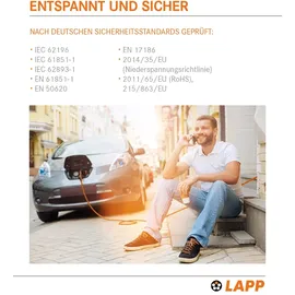 Lapp Ladekabel Typ 2, 22 kW, 10 m, orange