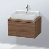 Duravit L-Cube 72x54,7cm, Nussb dkl., f Kons, 1 Auszug