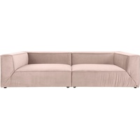 TOM TAILOR HOME Big-Sofa »BIG CUBE«, in 2 Breiten, wahlweise mit Sitztiefenverstellung, Tiefe 129 cm rosa