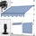 tillvex Klemmmarkise 300 cm blau