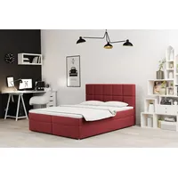 Fun Möbel Boxspringbett Schlafzimmerbett FRASCO 180x200cm in Stoff Soro