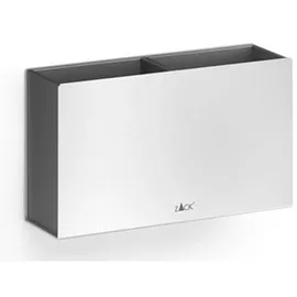 Zack Zahnputzbecher Potes Edelstahl Silber