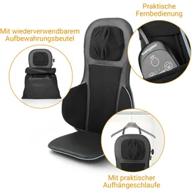 Medisana MC 825 Shiatsu-Akupressur-Massagesitzauflage Blau/Schwarz