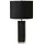 Elstead Lighting Tischleuchte Beistelllampe Nachttischlampe Porzellan Schwarz H 65 cm 1 Flammig