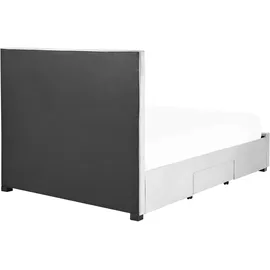 Beliani Lievin 140 x 200 cm Hellgrau
