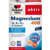 Doppelherz Aktiv Magnesium 400 + B1 + B6 + B12 + Folsäure Tabletten