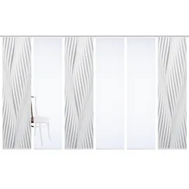 home in green Schiebevorhang ¦ grau ¦ Synthetik ¦ Maße (cm): B: 60 H: 245