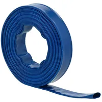 Hillvert Flachschlauch Bauschlauch Industrieschlauch 20m blau