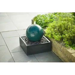 Ubbink Polyresin-Kugel STENI -Cyan Farbe Ø33 cm