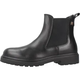 Tommy Hilfiger TH LEATHER Cleated CHELS Schwarz - Schwarz - 41