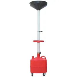 CCLIFE Ölauffangwagen 35L Kunststoff 69-175cm rot mit Rollen