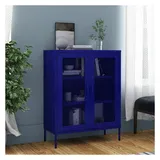 vidaXL Payton Aktenschrank 80 x 35 x 101,5 cm Blau