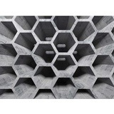 living walls Fototapete Designwalls Honeycomb Structure 1«, glatt, (5 St), grau Schwarz 3,50 m x 2,55 m FSC®