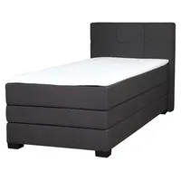 xl moebel gmbh Bett Boxspring Braun Design Bett XXL Big Polster Hotel Ehe Luxus Doppel Betten - Schwarz