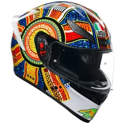 AGV K1 S Dreamtime, Integralhelm - Weiß/Blau/Orange/Gelb - XL