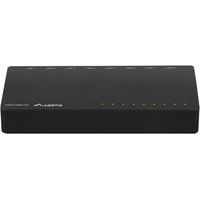 LANBERG DSP2-1008-12V Netzwerk-Switch Unmanaged Gigabit Ethernet (10/100/1000) Schwarz