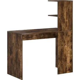 vidaXL Schreibtisch Geräucherte Eiche 102 x 50 x 124 cm Holzwerkstoff