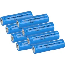 XCell 8x XCell IFR 14500 AA Solar Akku LiFePO4 3,2V 600mAh