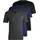 Classic Kurzarm-T-Shirt 3 Einheiten Open Blue M
