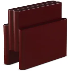 Kartell - Zeitschriftenständer mit vier Taschen, burgunderrot