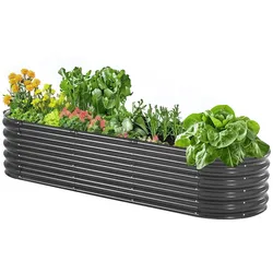 VEVOR Hochbeet Pflanzbeet Gemüsebeet Pflanzkasten Blumenbeet 1190x595x420mm