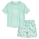 Playshoes Jungen Zweiteiler Rash-Guard-Set, Surf-Bus Shorts, 86-92