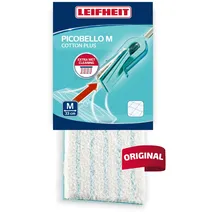 Leifheit Picobello M cotton plus aus Supra- und Baumwollfasern, Wischbezug für Stein- und Fliesenböden, Bodenwischer Bezug für Picobello M