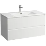 Laufen PRO S Set Lani Komplettset 1000, Waschtisch inkl. Waschtischunterbau, 1000x500x540mm, H8649672611041, Farbe: Weiß glänzend