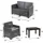 Dmora Vieste Set 7-tlg. Anthrazit