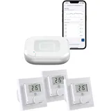 Homematic IP Smart-Home Starter-Set Fußbodenheizung für 3 Räume 3 St. Weiß