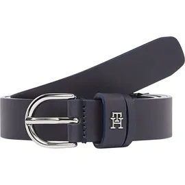 Tommy Hilfiger Damengürtel Leder 2,5 cm breit Blau 70