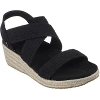 Skechers Damen Martha Stewart Arch Fit Beverlee-Brentwood Keilsandale, Schwarz, 36 EU