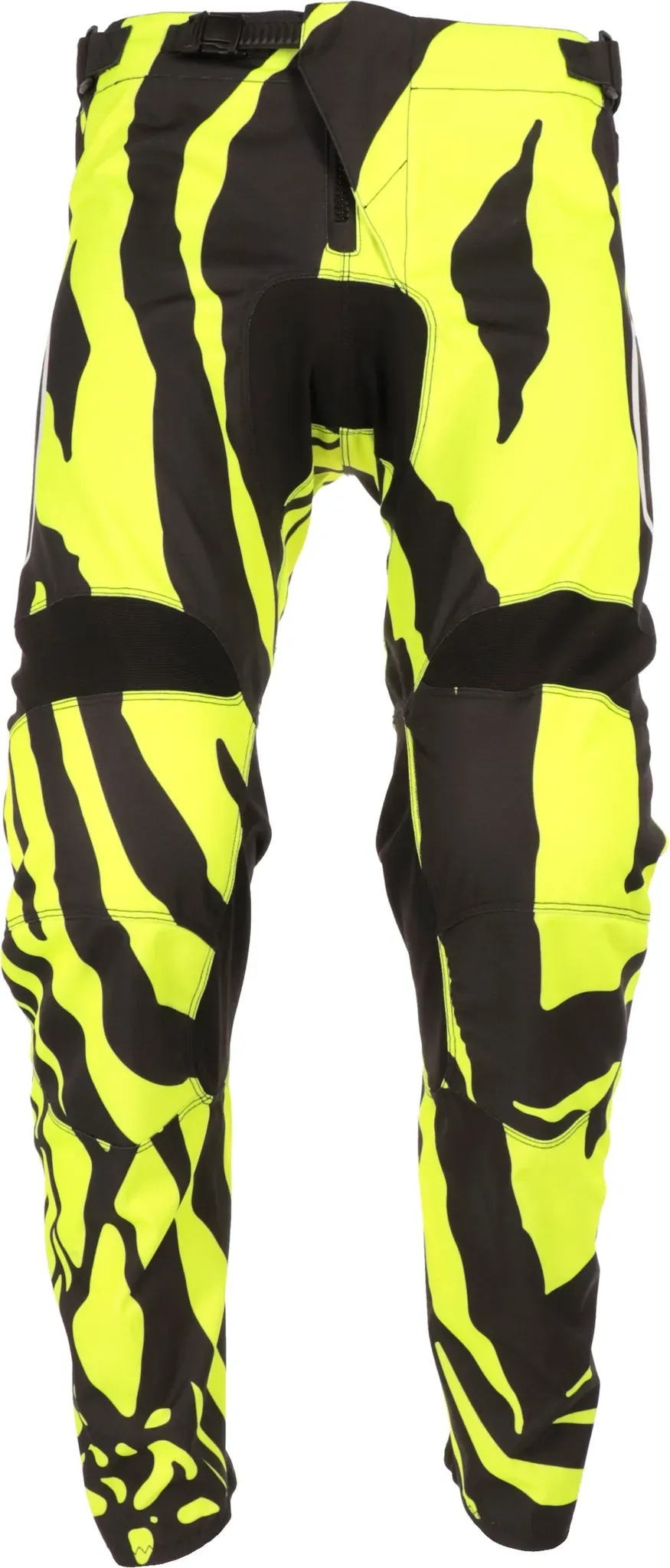 Acerbis Linear Lombok, pantalon en textile - Noir/Jaune Néon - 32