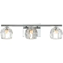 Licht-Erlebnisse Wandleuchte INIRA Chrom poliert, Transparent, 3x G9 LE121369