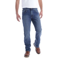 CARHARTT Rugged Flex Relaxed Straight Jeans blau, Größe 34