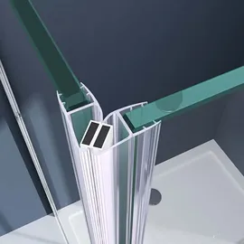 doporro Eck-Duschkabine Eckdusche 90x120x190cm Glasdusche ESG-Sicherheitsglas Klarglas inkl. Easy-Clean-Beschichtung - Transparent