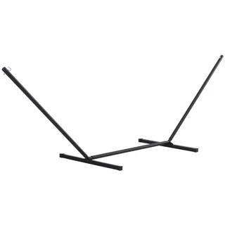 Outsunny Hängemattengestell für Hängematten Hängemattenständer mit Haken Garten Strand Metall 360 x 92 x 112 cm bis 120 kg