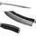 Wakoli EBO Damastmesser Blockmesser 25 cm Schwarz